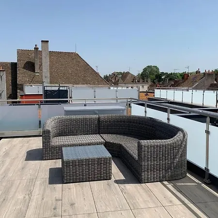Apartament Ma Terrasse Sur Le Toit - Vue A 360 Degres Sur Beaune *